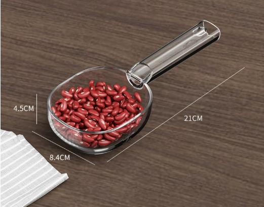2Pcs Acrylic Scoops – Clear Multipurpose Food Scoops for Pantry & Kitchen Storage